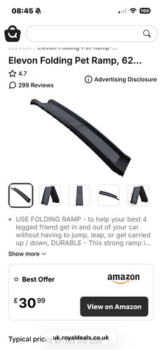 Foldable pet ramp - foldable, car