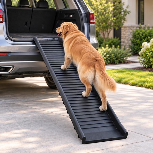 Dog pet ramp plastic folding - dog,