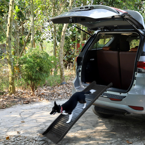 Hugglepets pet ramp black - ramp, car