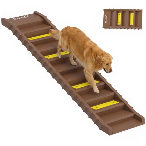 Pawhut foldable dog ramp - foldable,