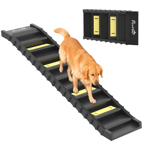 Pawhut foldable dog ramp - dog,
